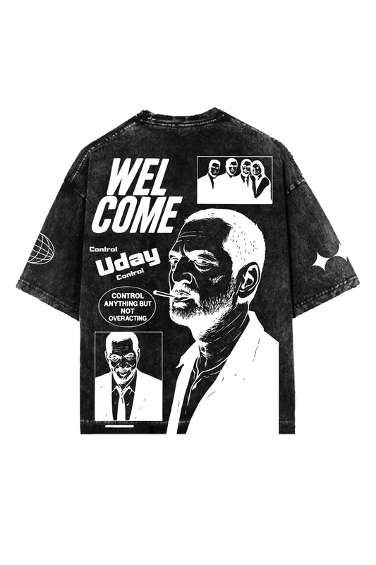 Welcome Nana Patekar Designed Oversized T-shirt