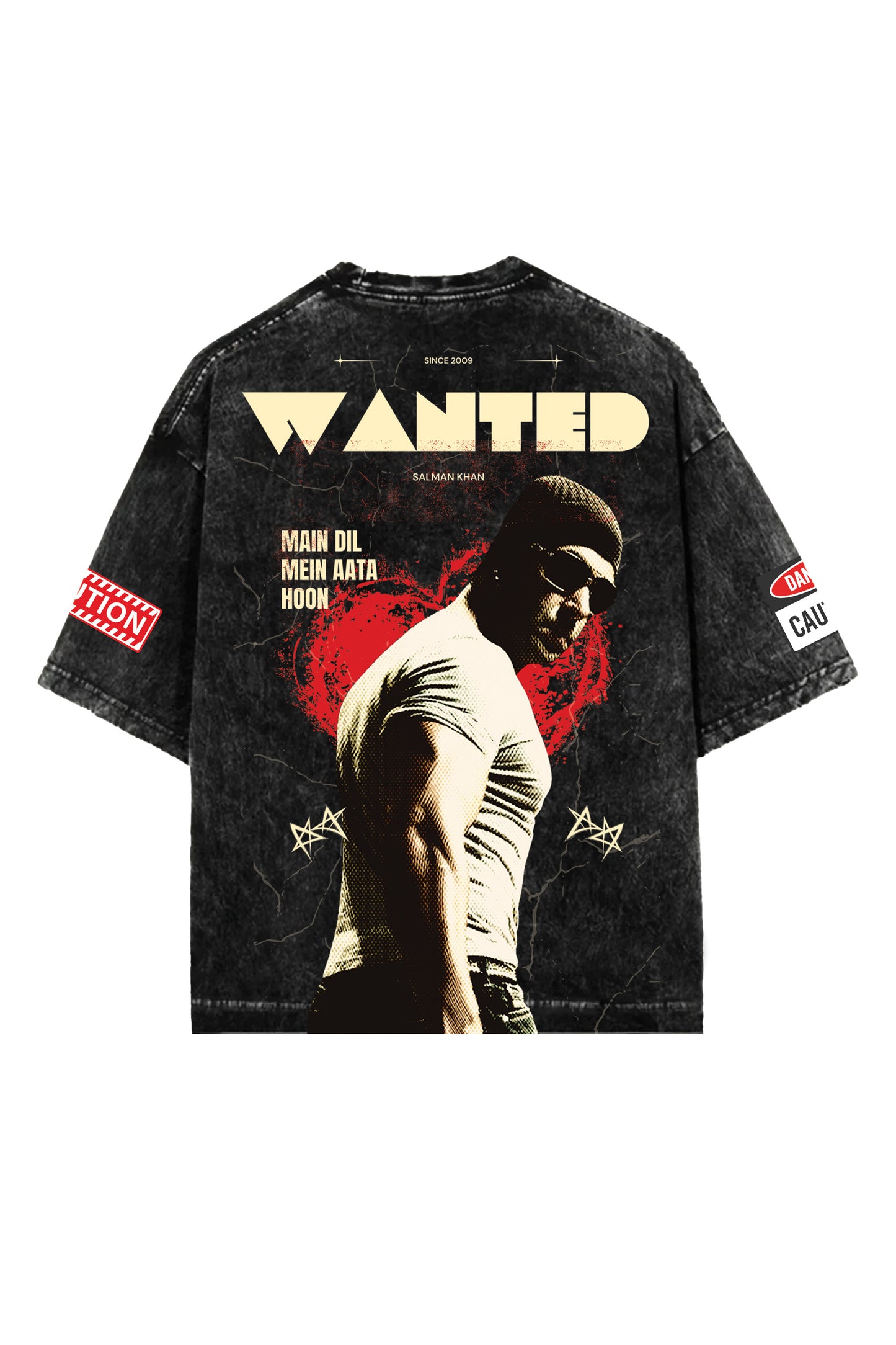 Wanted Salman Khan Designed Oversized T-shirt
