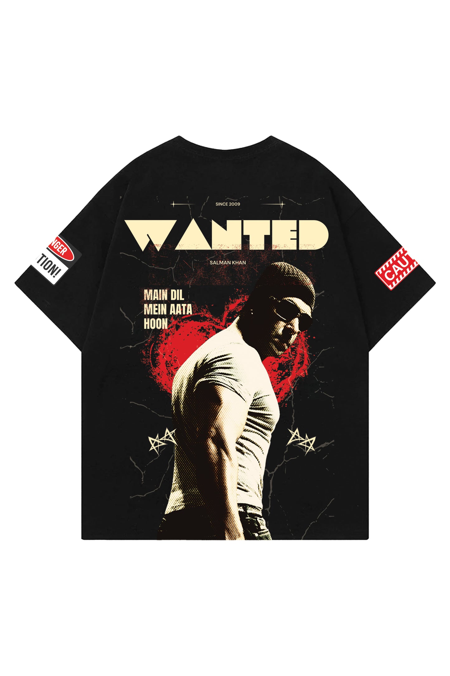 Wanted Salman Khan Designed Oversized T-shirt