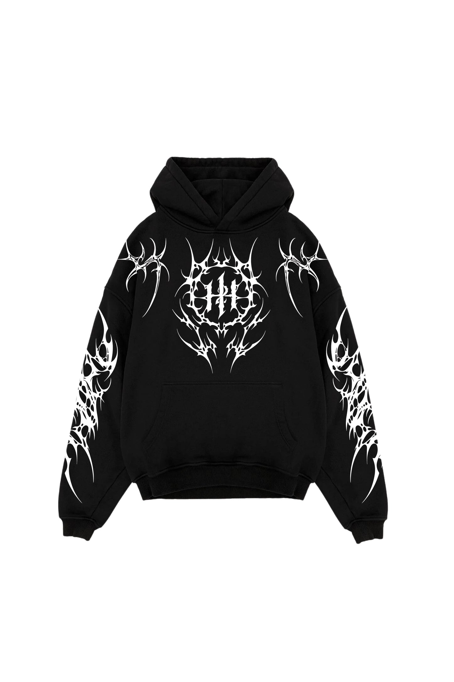 Echo Of Bones Designed Oversized Hoodie