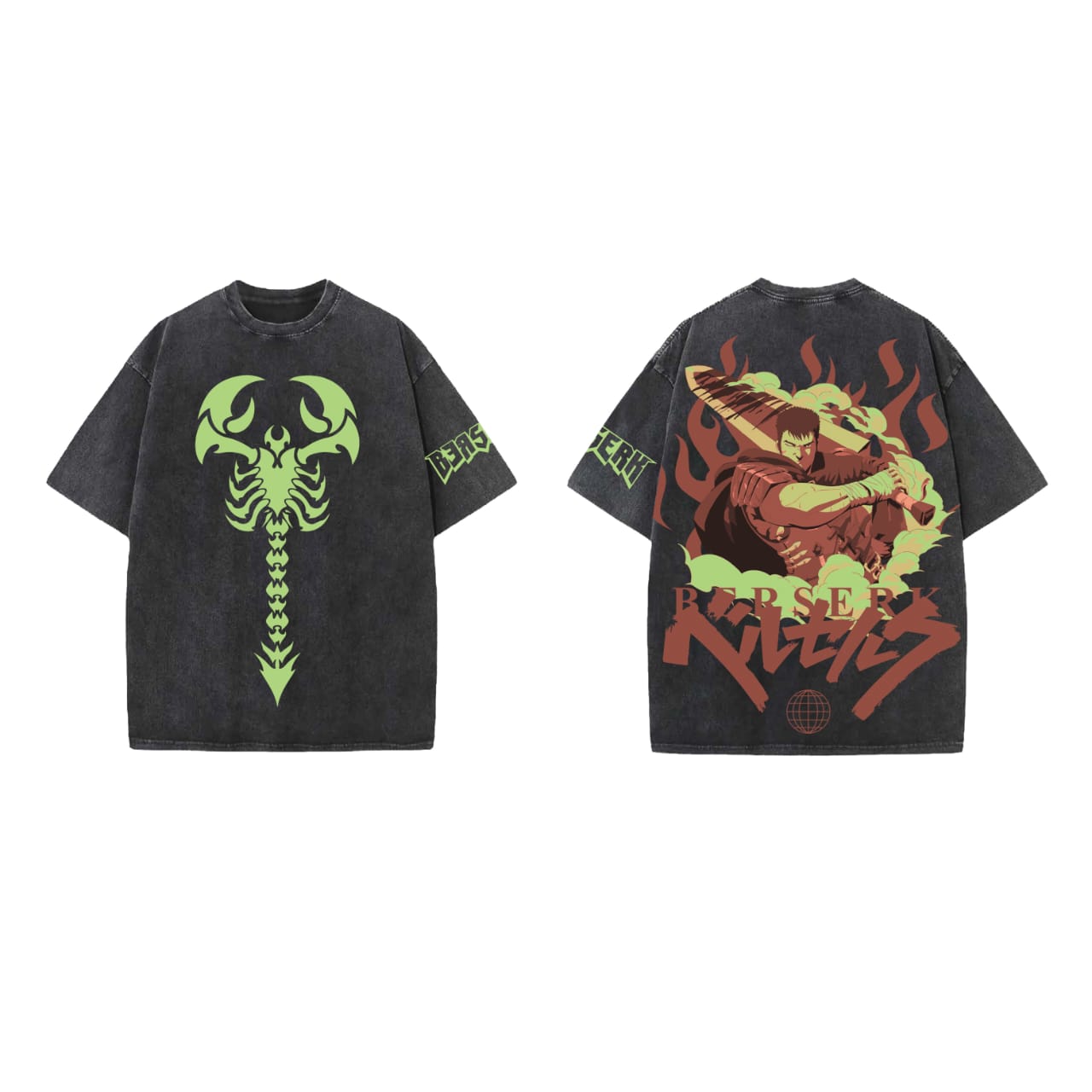 Berserk Designed Oversized T-shirt