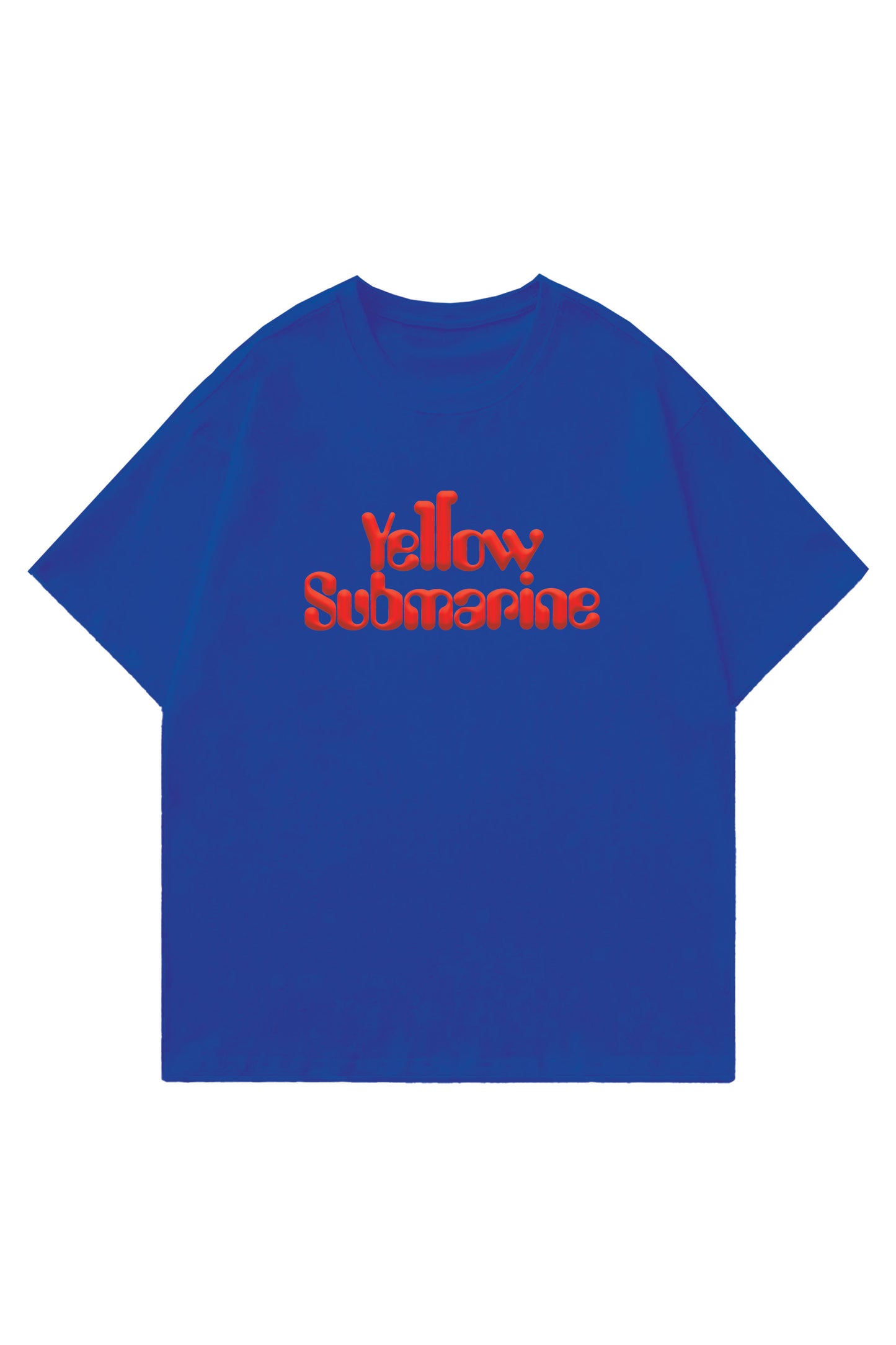The Beatles Blue Designed Oversized T-shirt