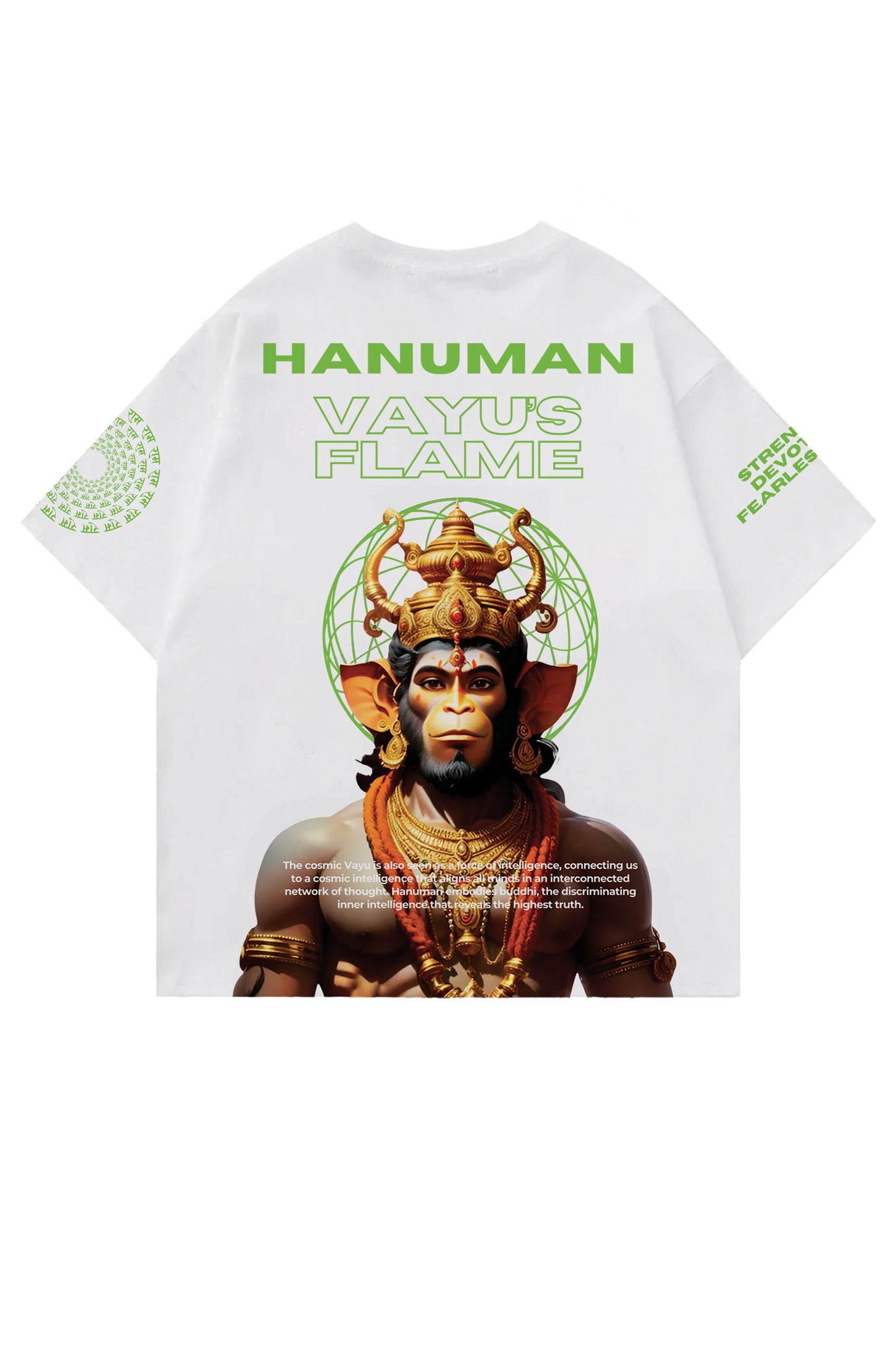 Hanuman Designed Oversized T-shirt