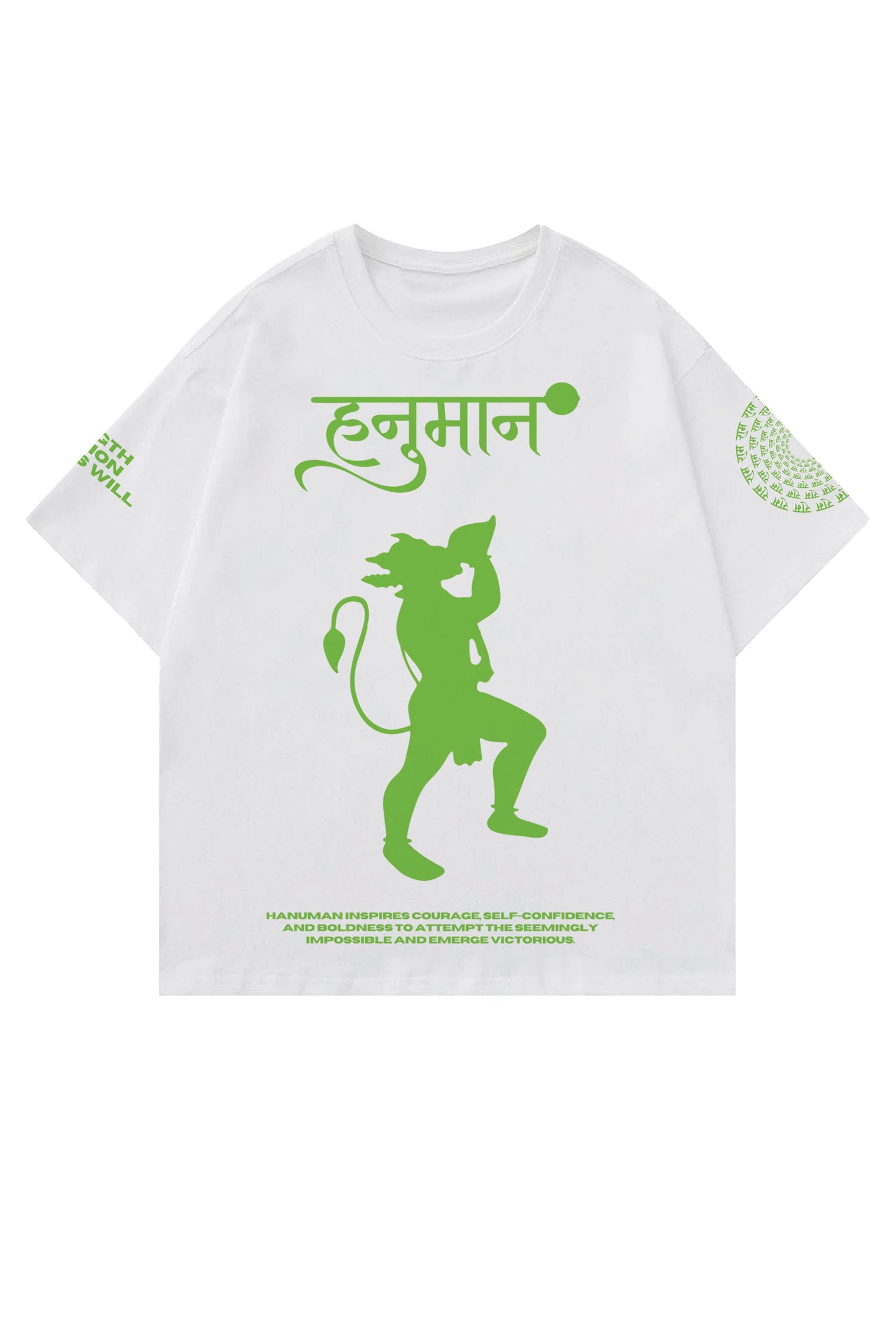 Hanuman Designed Oversized T-shirt