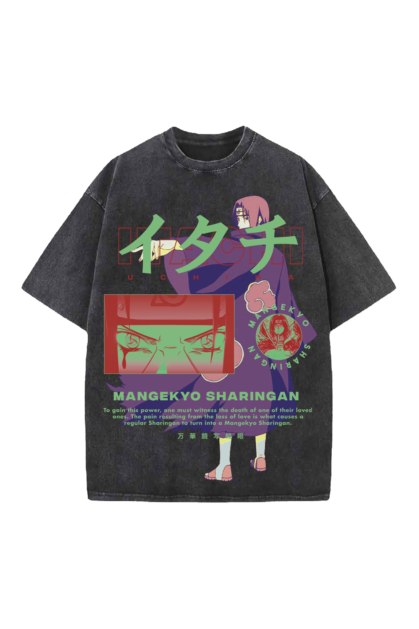 Mangekyo Sharingan Designed Oversized T-shirt