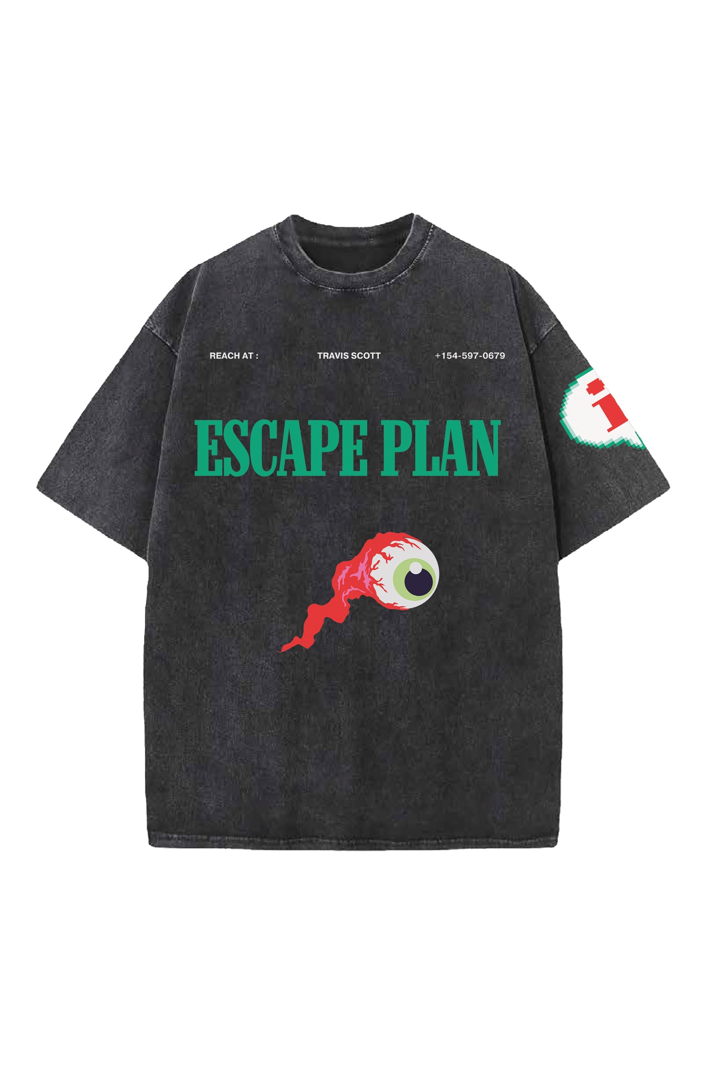 Escape Plan Designed Oversized T-shirt