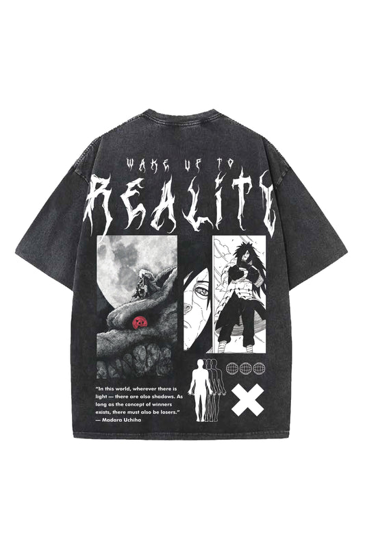 Wake Up To Reality Designed Oversized T-shirt