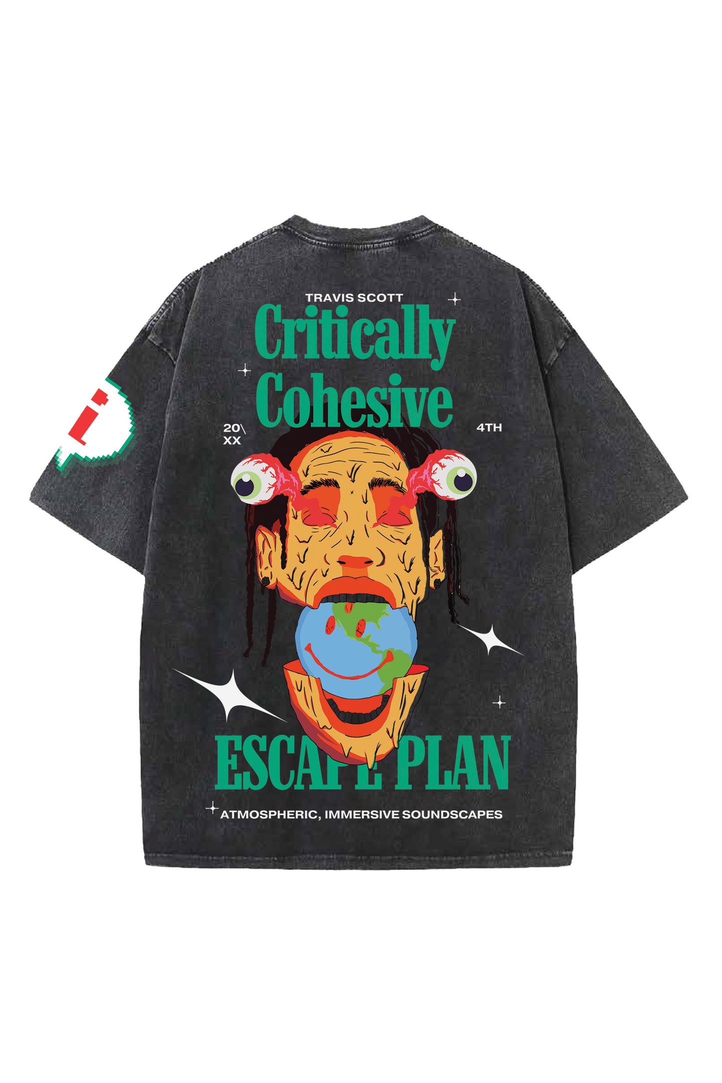 Escape Plan Designed Oversized T-shirt