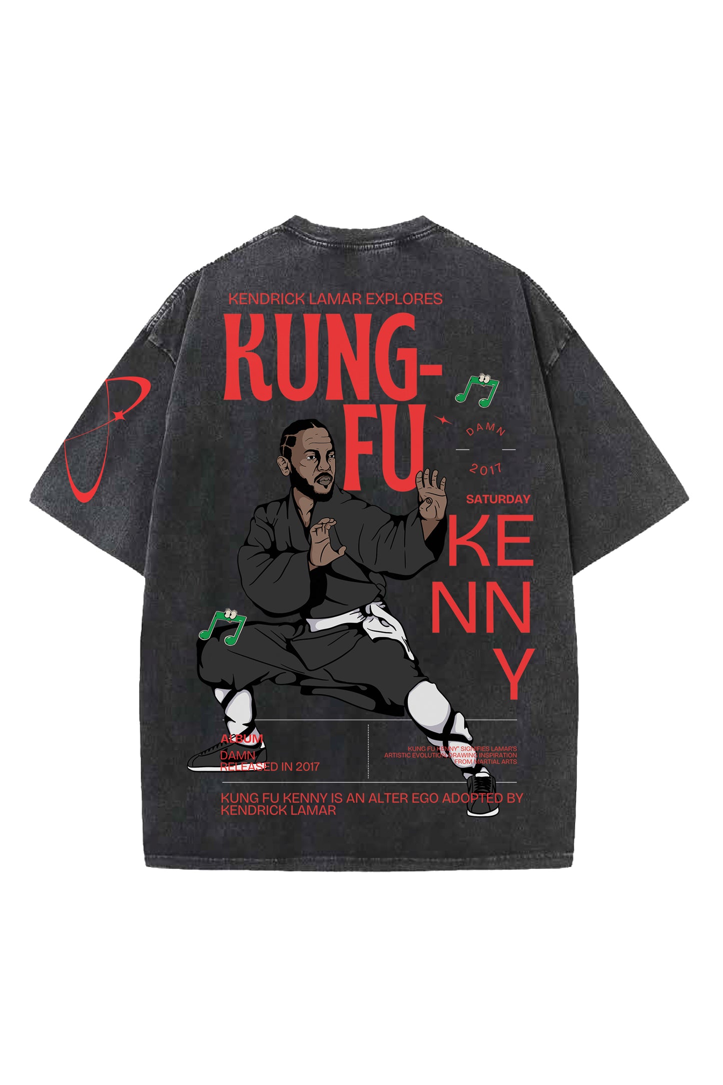 Kung-fu Kenny Designed Oversized T-shirt