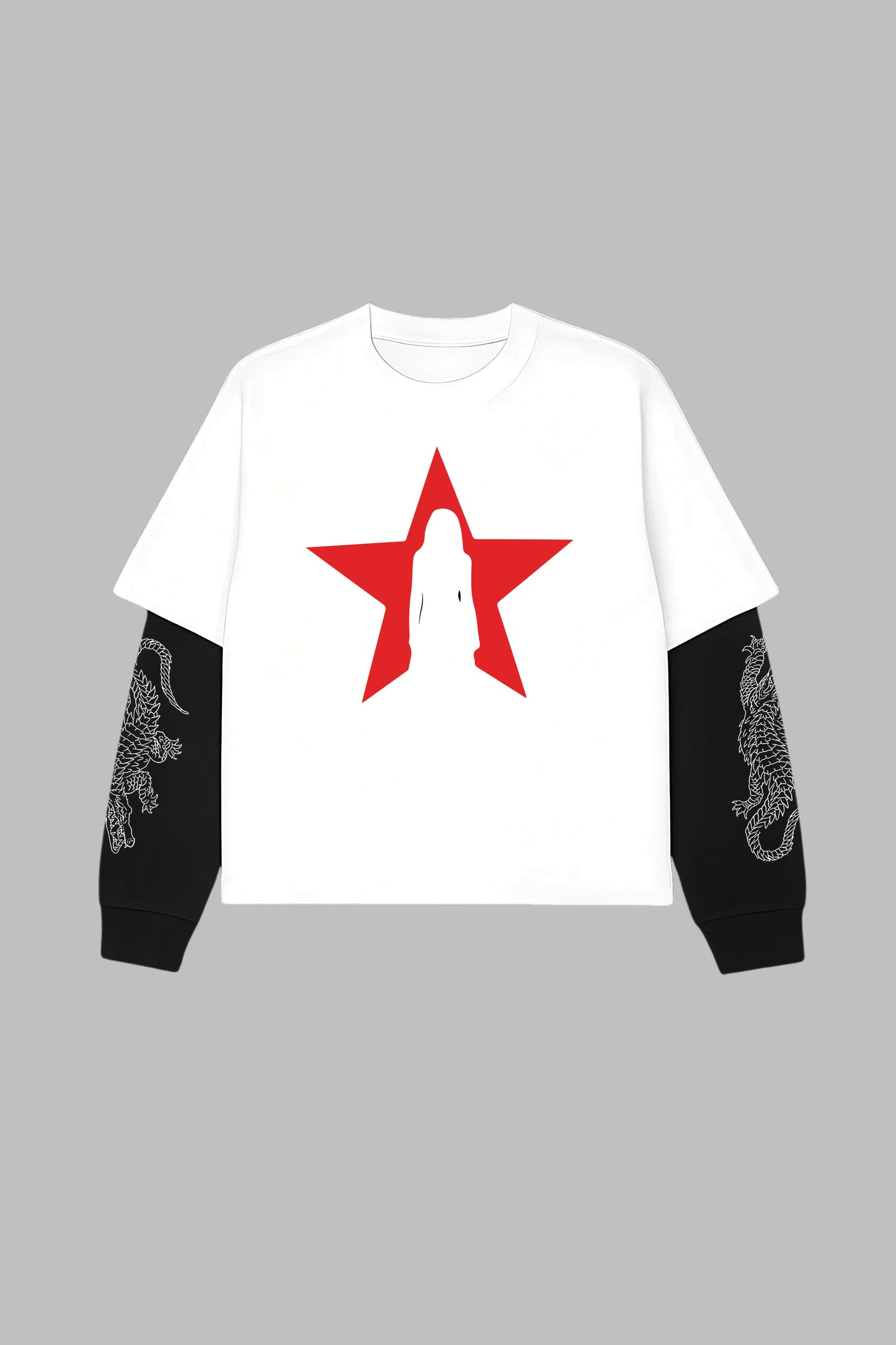 Self Destruction W&B LS Oversized Tee
