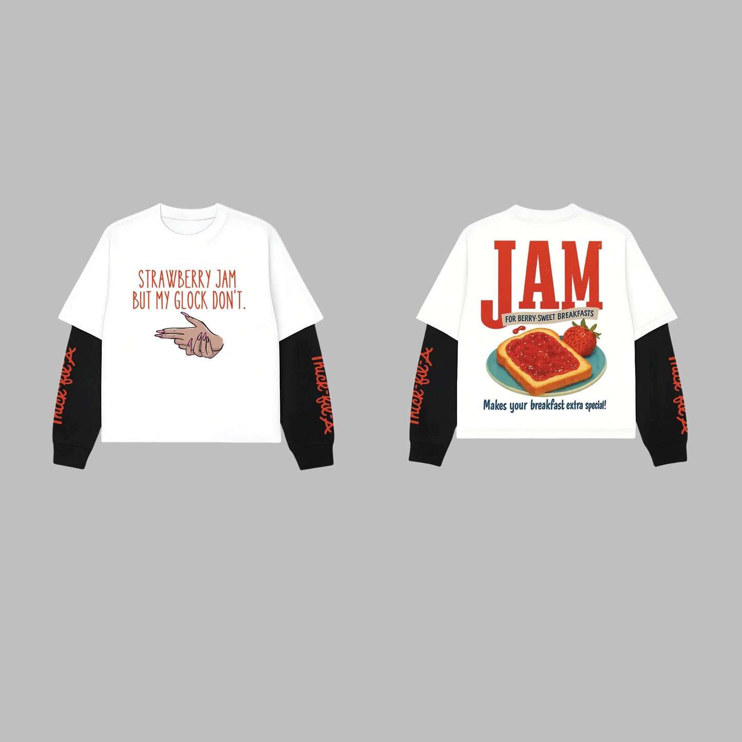 Jam W&B LS Oversized Tee