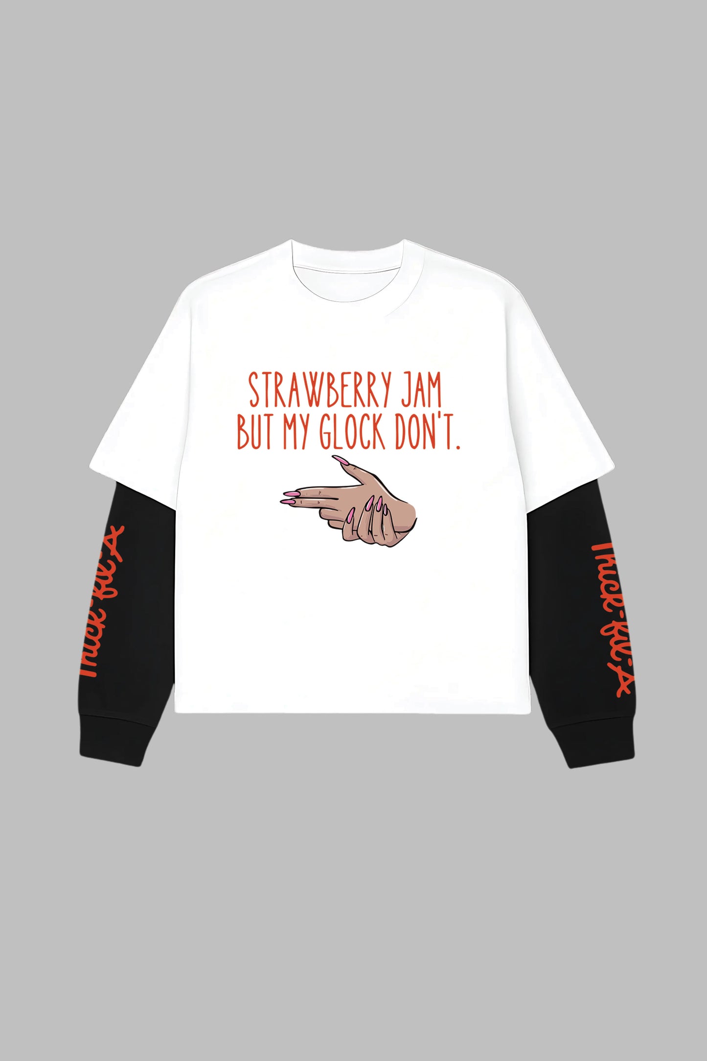 Jam W&B LS Oversized Tee