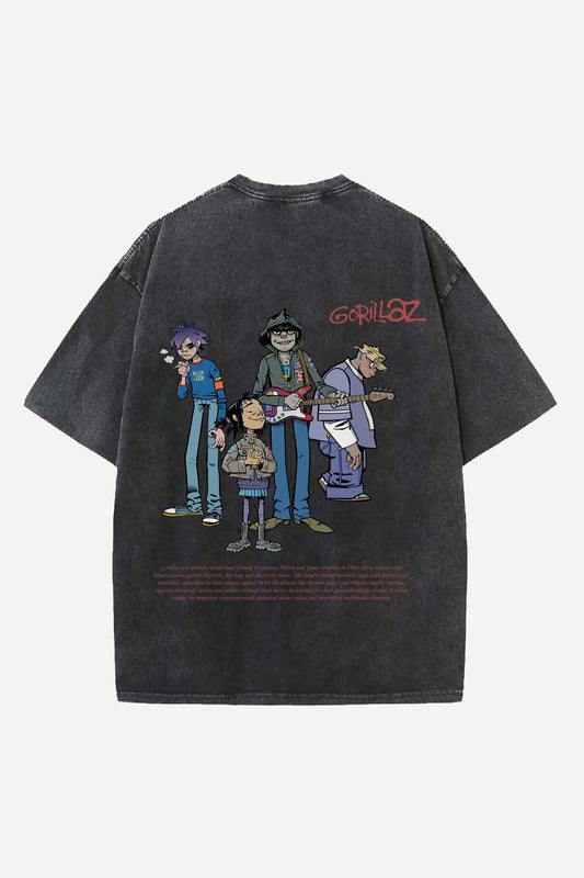 Gorillaz Designed Oversized T-shirt