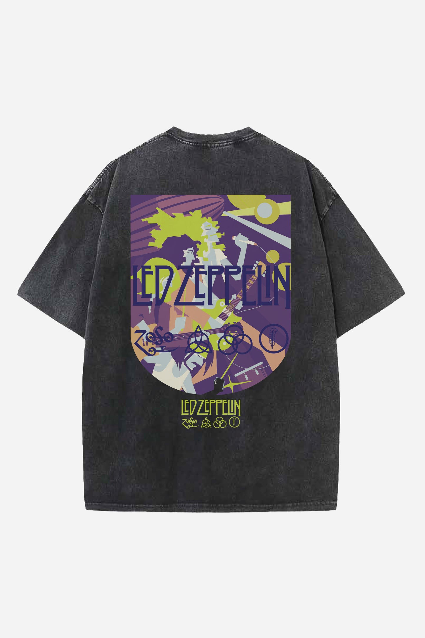 Led Zeppelin Designed Oversized T-shirt