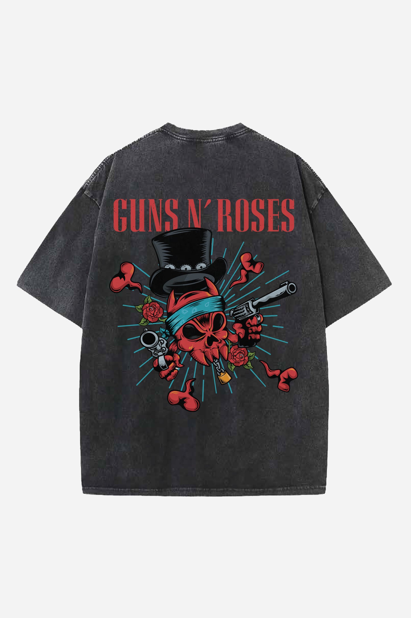 Guns N Roses Designed Oversized T-shirt