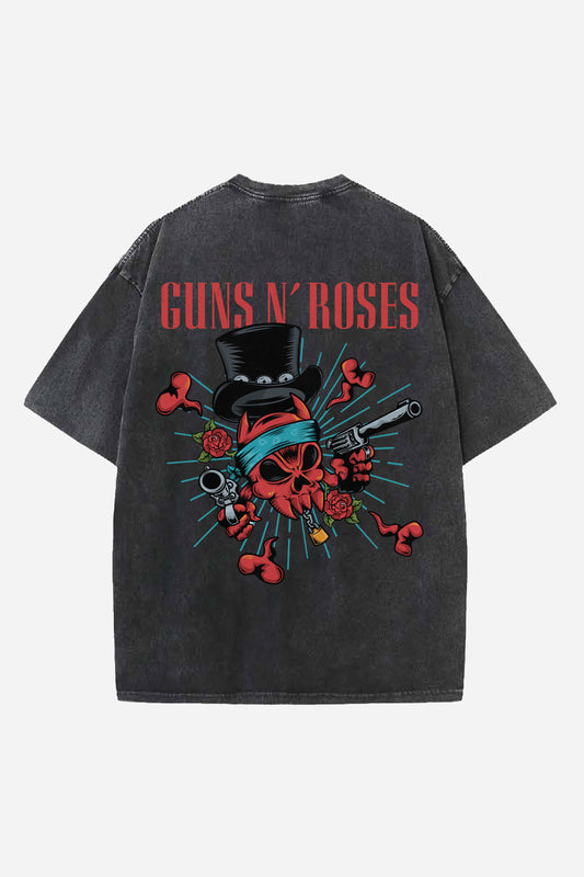 Guns N Roses Designed Oversized T-shirt