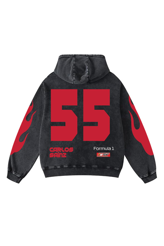 Carlos Sainz Ferrari Designed Oversized Hoodie