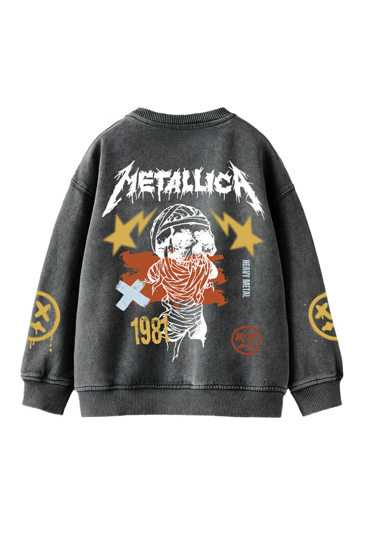 Metallica Designed Oversized Sweatshirt V1