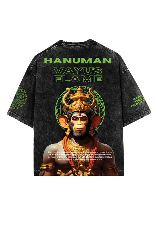 Hanuman Designed Oversized T-shirt