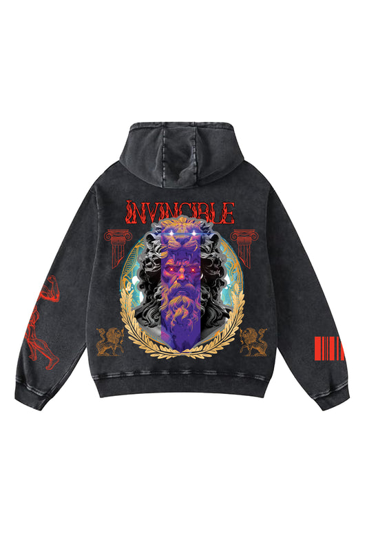 Invincible Designed Oversized Hoodie