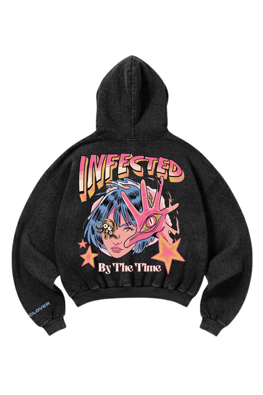Infected Eye Designed Oversized Hoodie