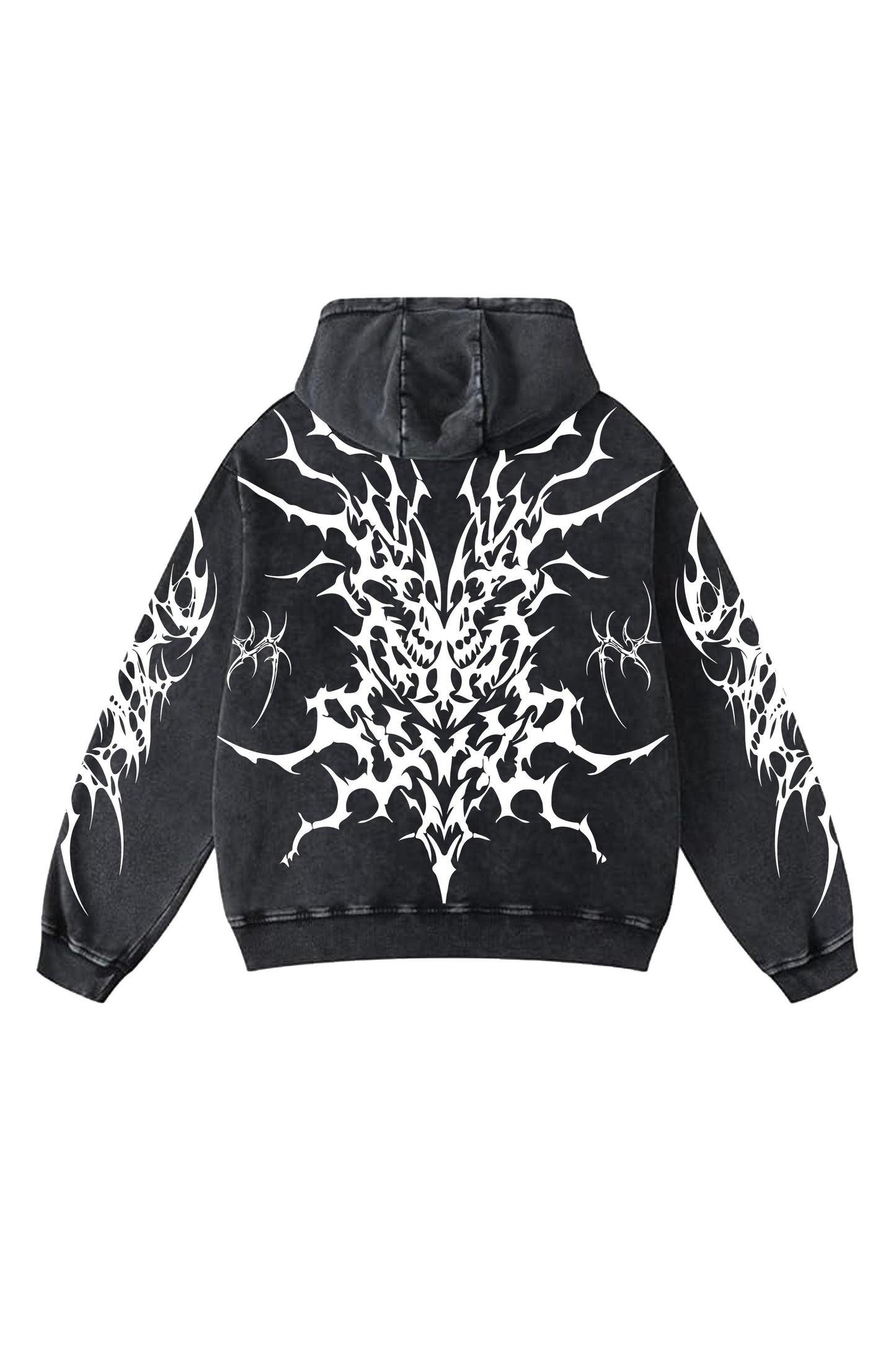 Echo Of Bones Designed Oversized Hoodie