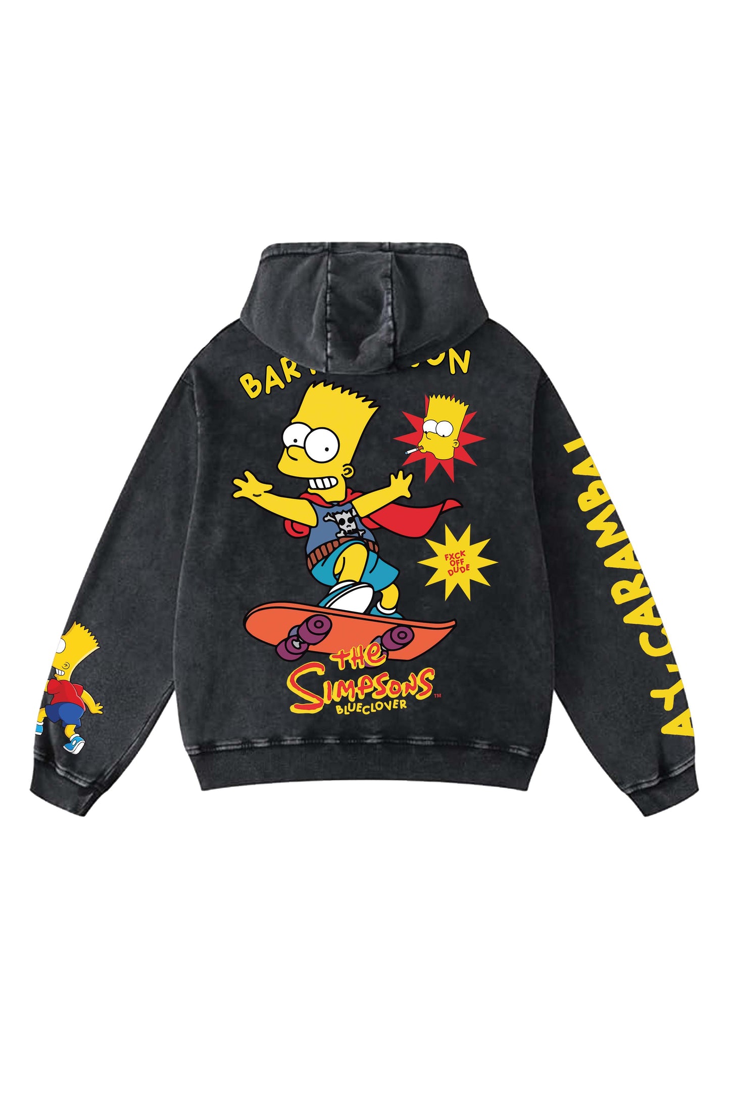 Simpsons Designed Oversized Hoodie