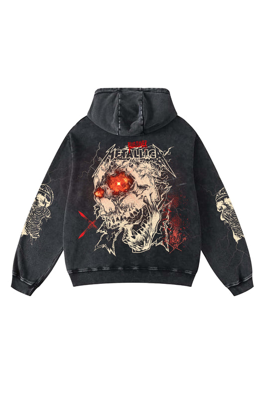 Metallica Designed Oversized Hoodie