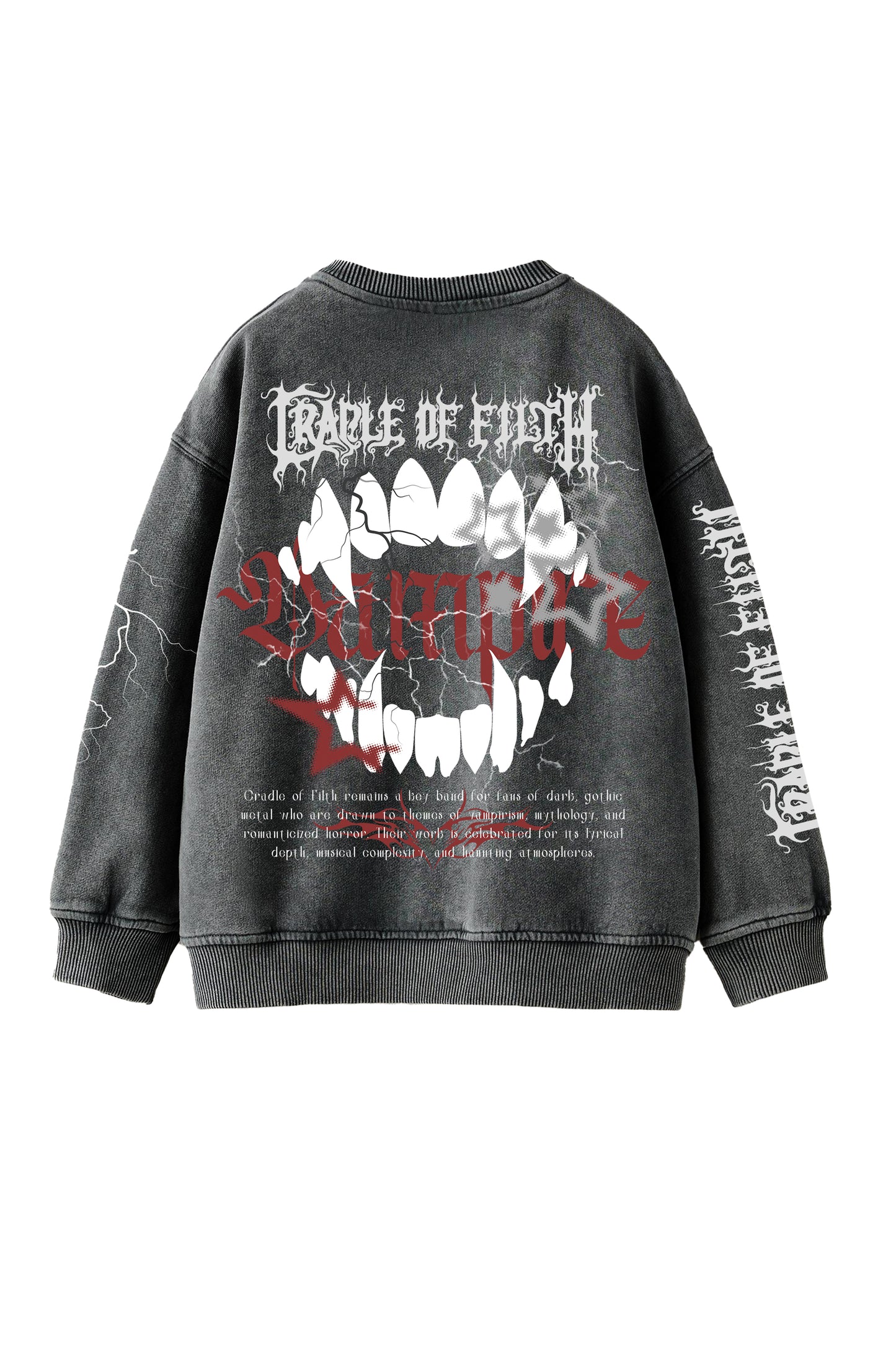 Cradles Of Filth Designed Oversized Sweatshirt