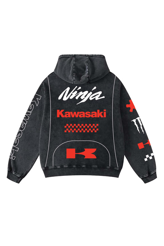 Kawasaki Designed Oversized Hoodie