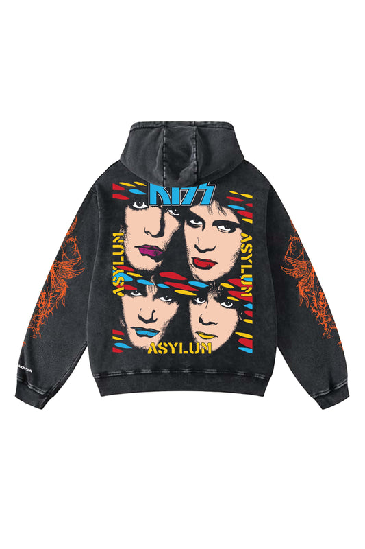 Kiss Designed Oversized Hoodie