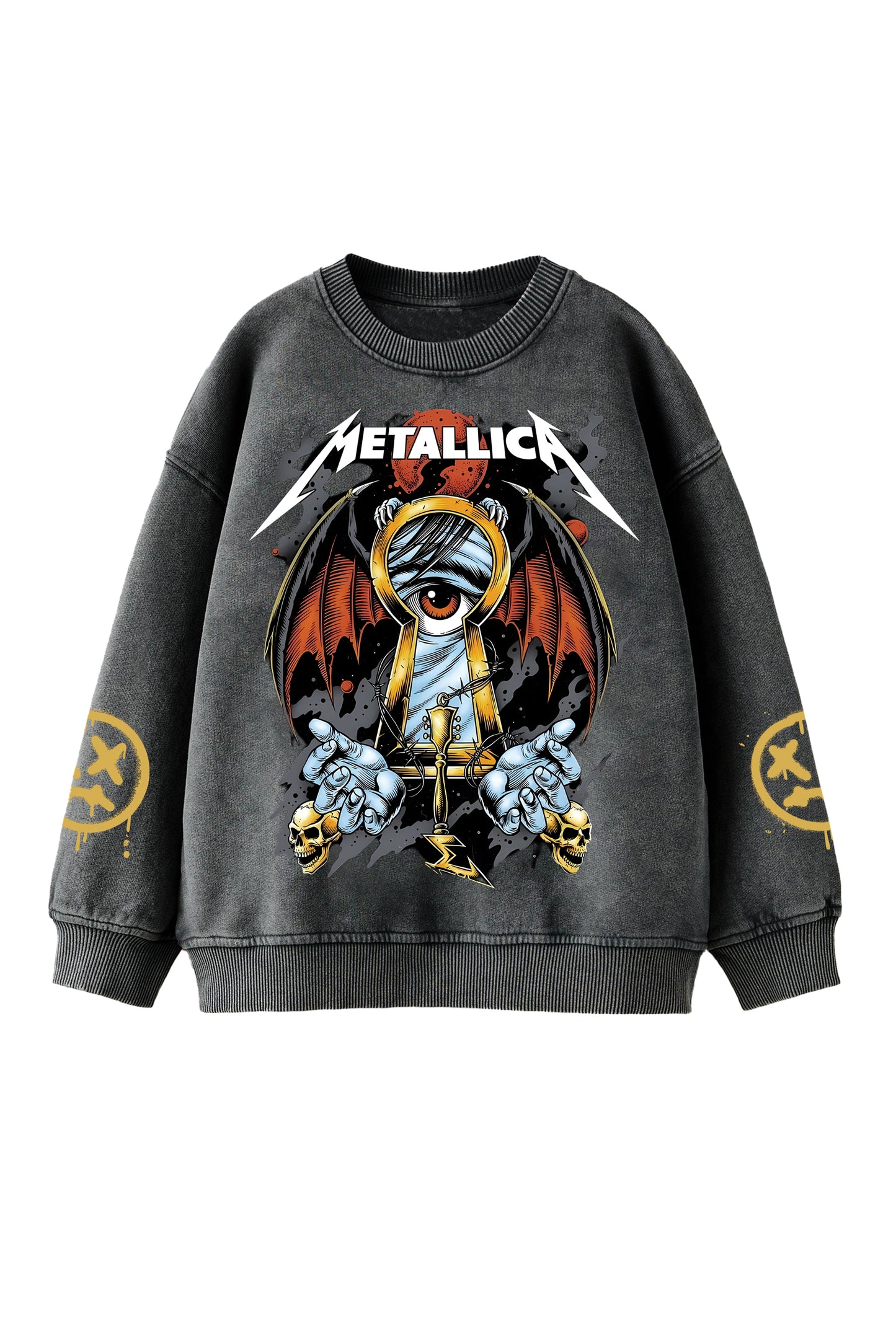 Metallica Designed Oversized Sweatshirt V1