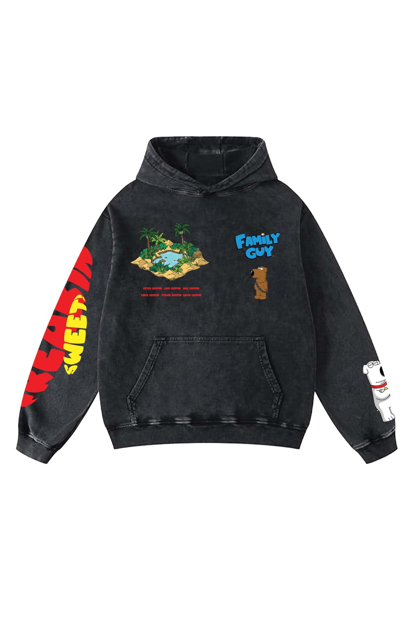 Family Guy Designed Oversized Hoodie