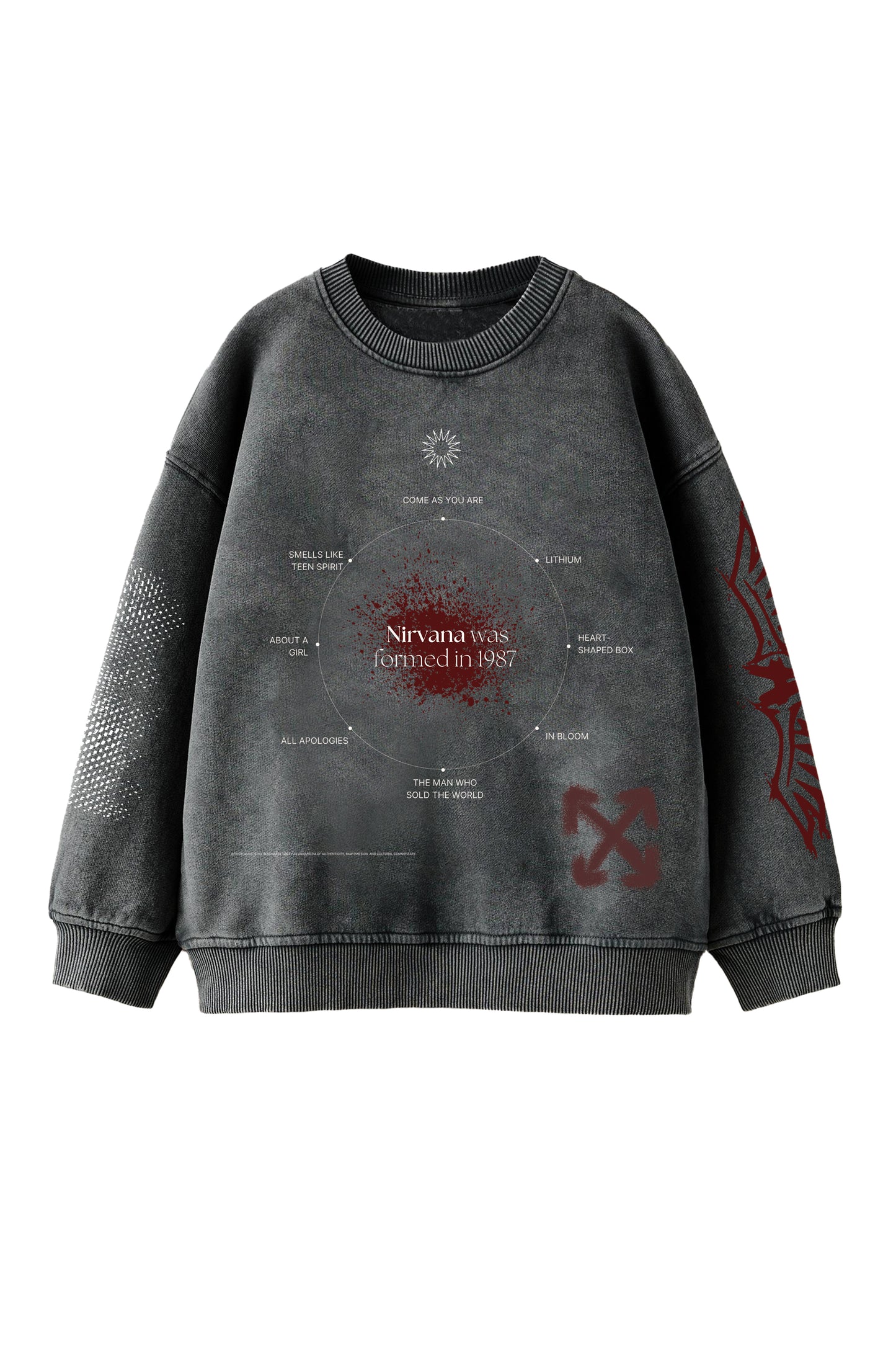 Nirvana Designed Oversized Sweatshirt