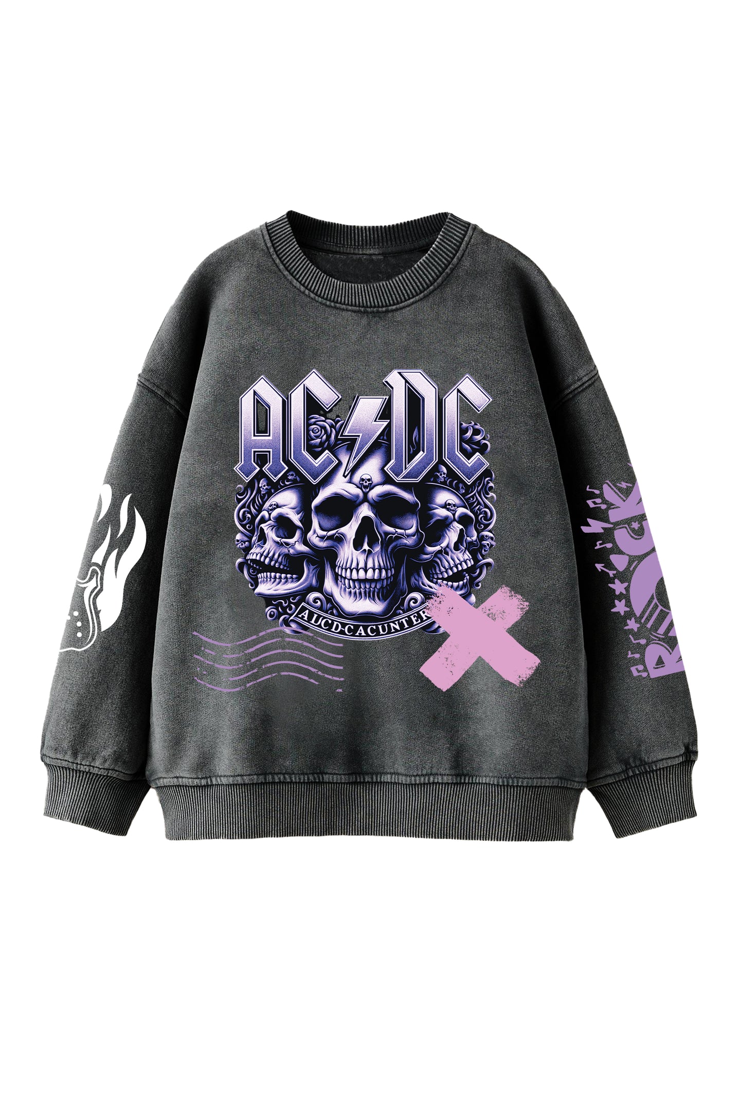 ACDC Designed Oversized Sweatshirt