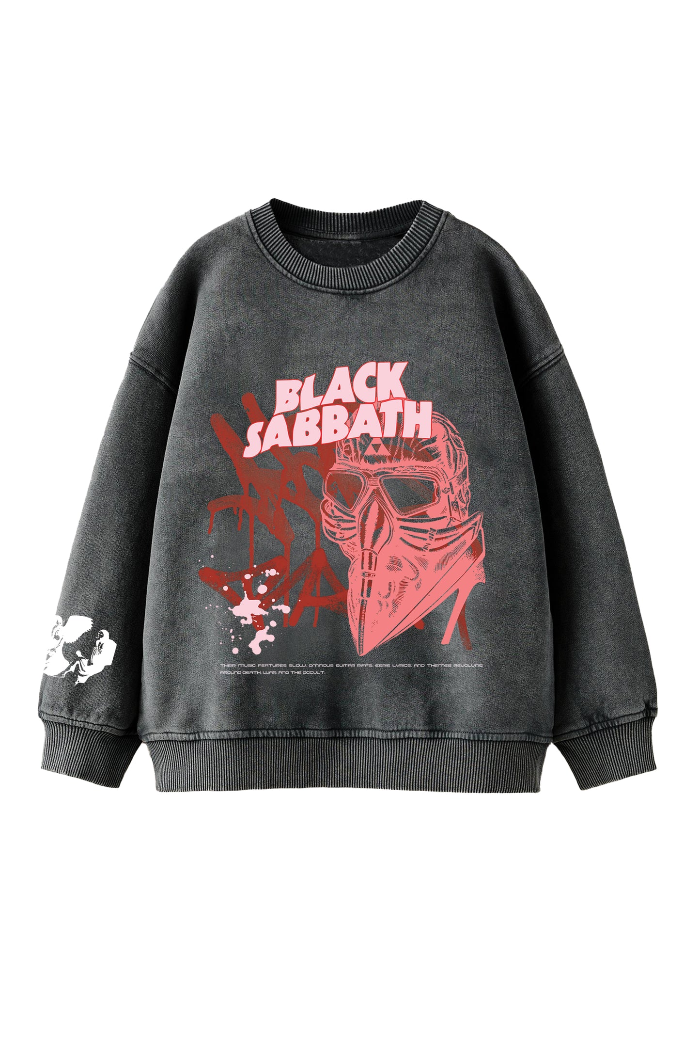 Black Sabbath Designed Oversized Sweatshirt