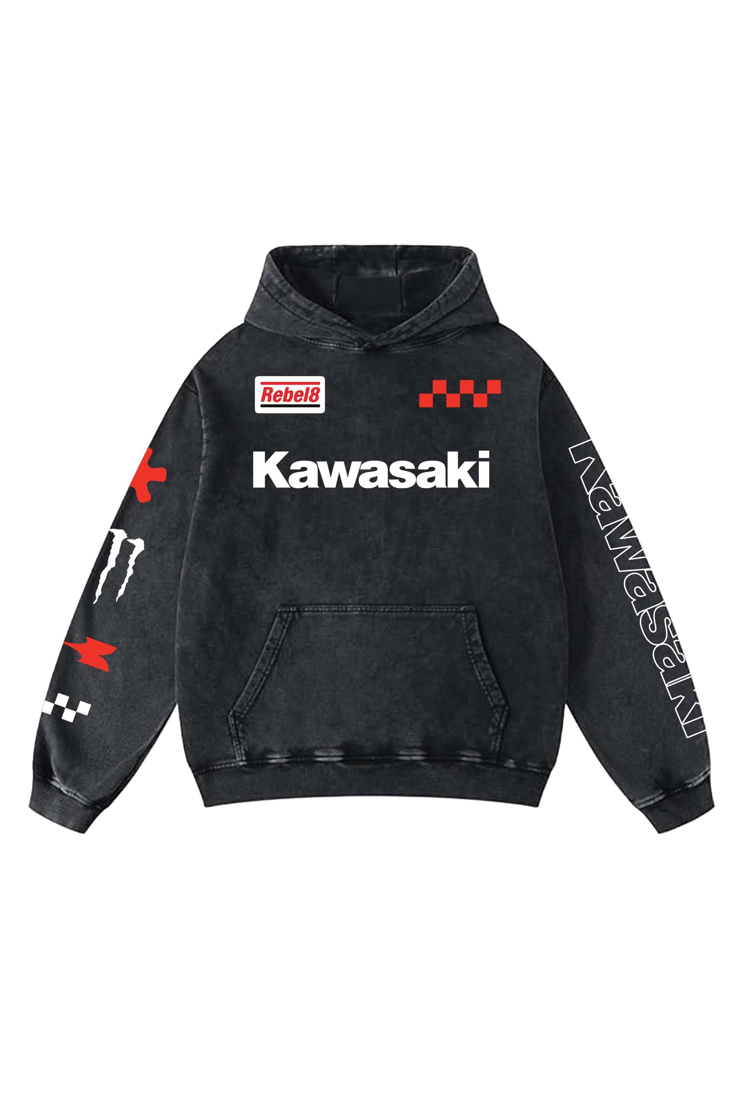 Kawasaki Designed Oversized Hoodie