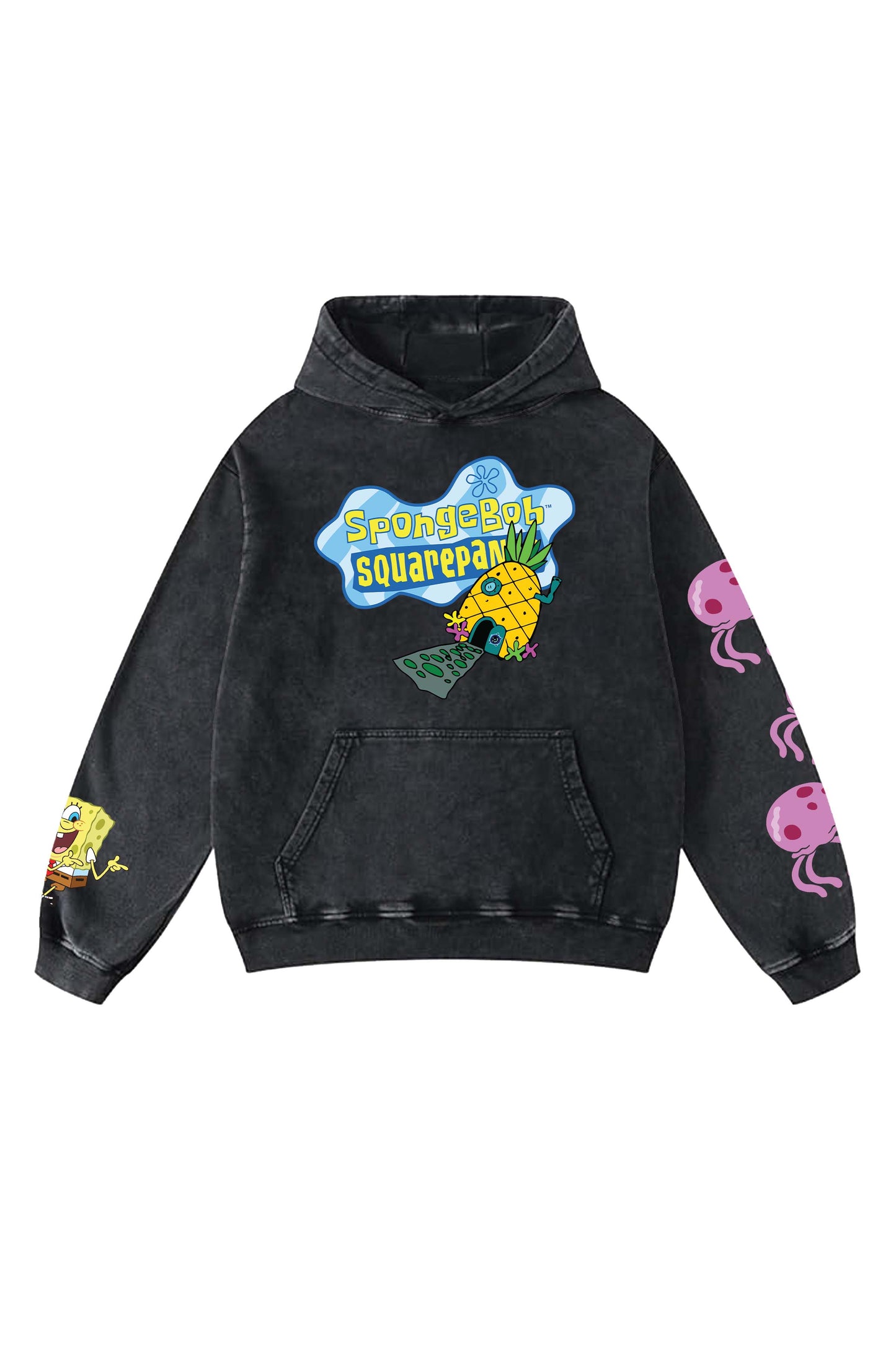 SpongeBob Designed Oversized Hoodie