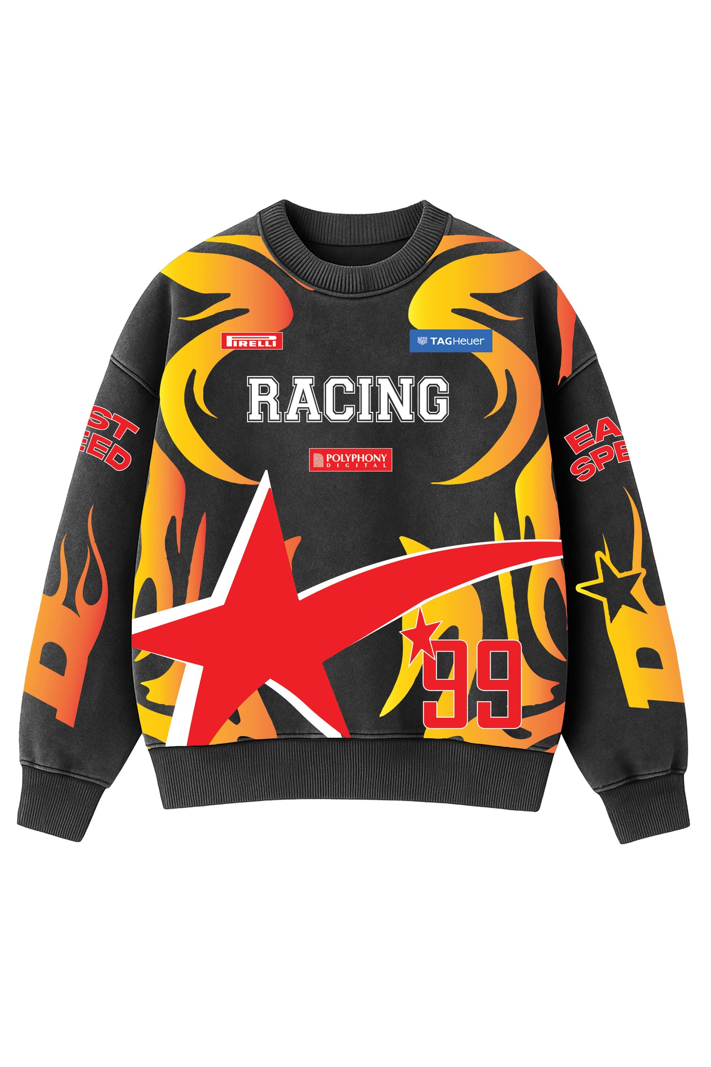 East Speed Designed Oversized Sweatshirt