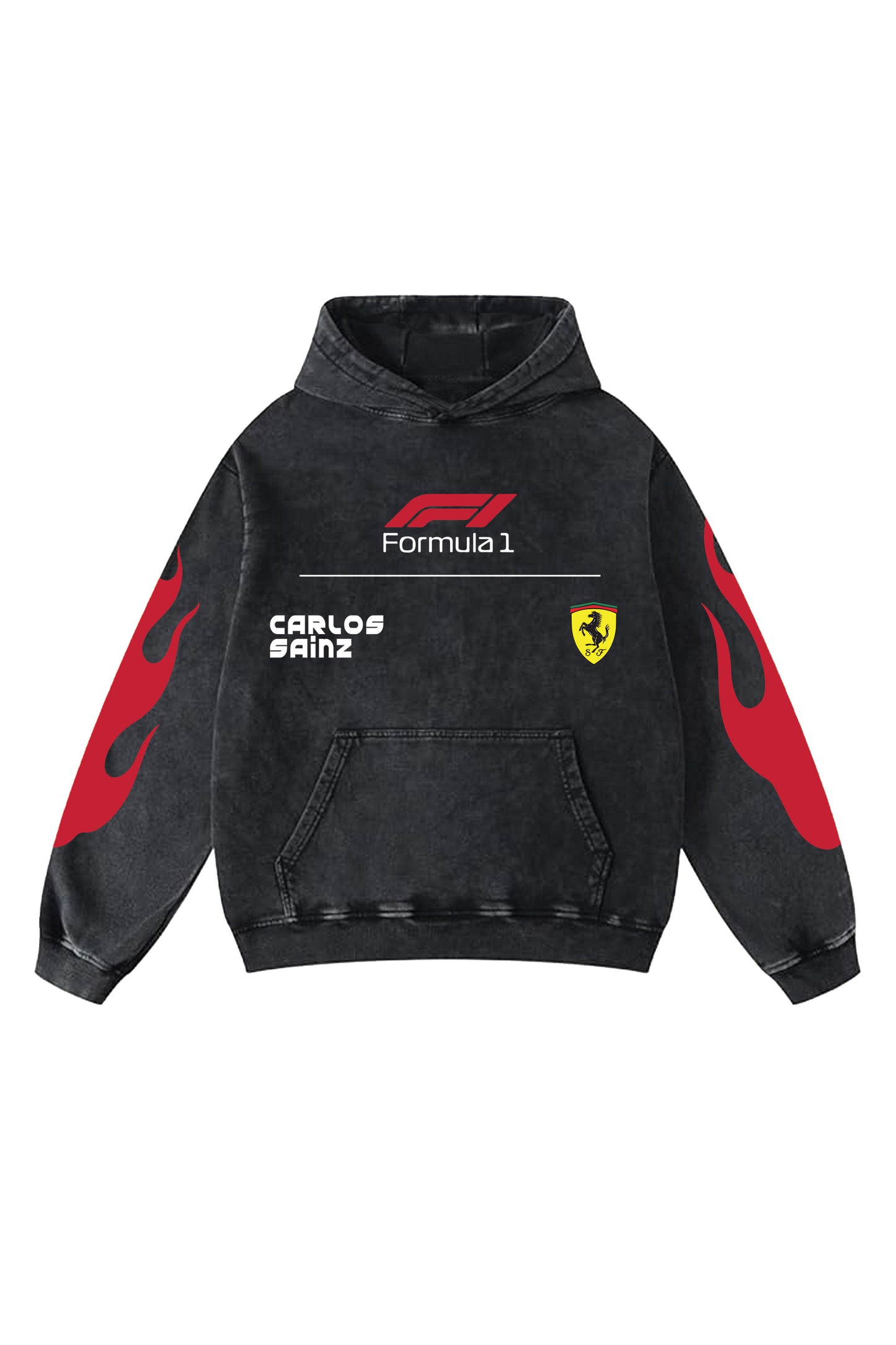 Carlos Sainz Ferrari Designed Oversized Hoodie