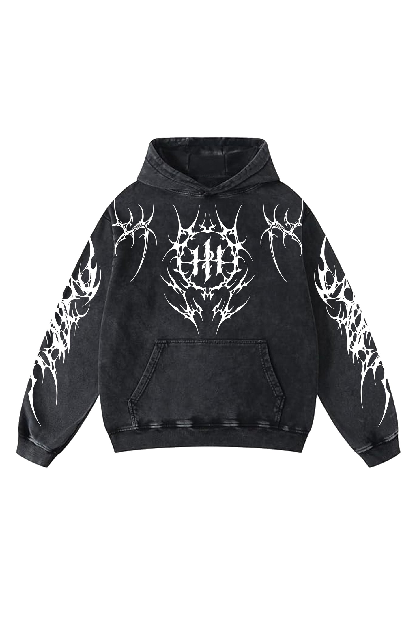 Echo Of Bones Designed Oversized Hoodie