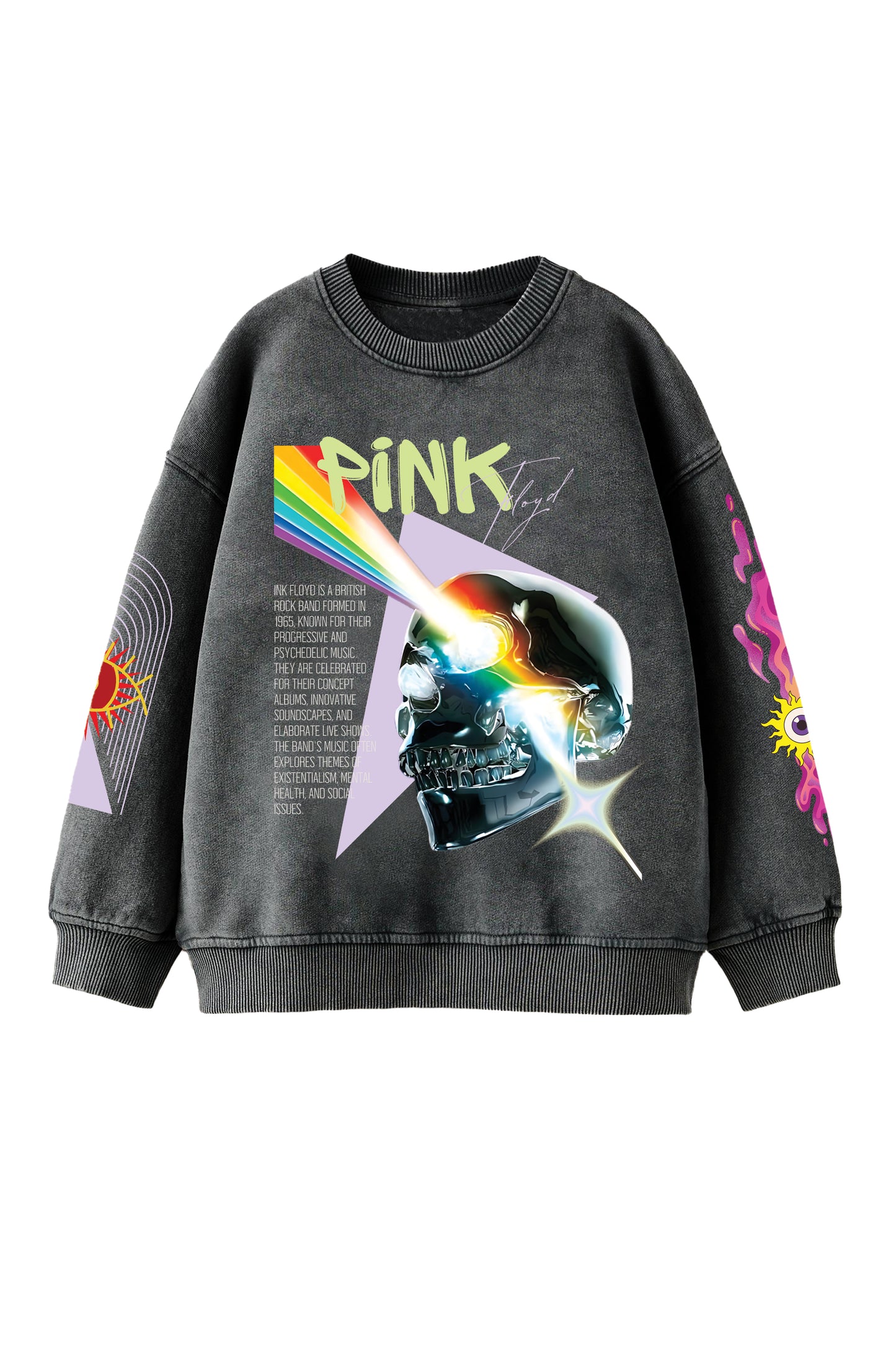 Pink Floyd Designed Oversized Sweatshirt