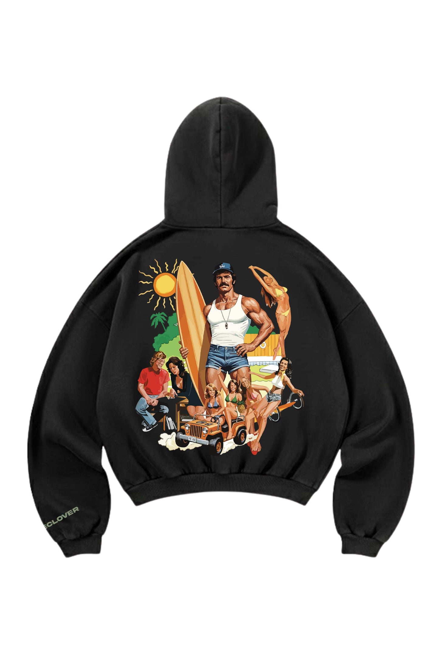 Tropic Designed Oversized Hoodie