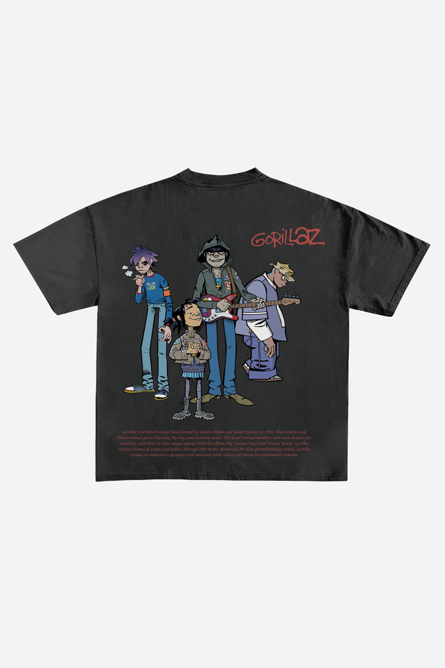 Gorillaz Designed Oversized T-shirt