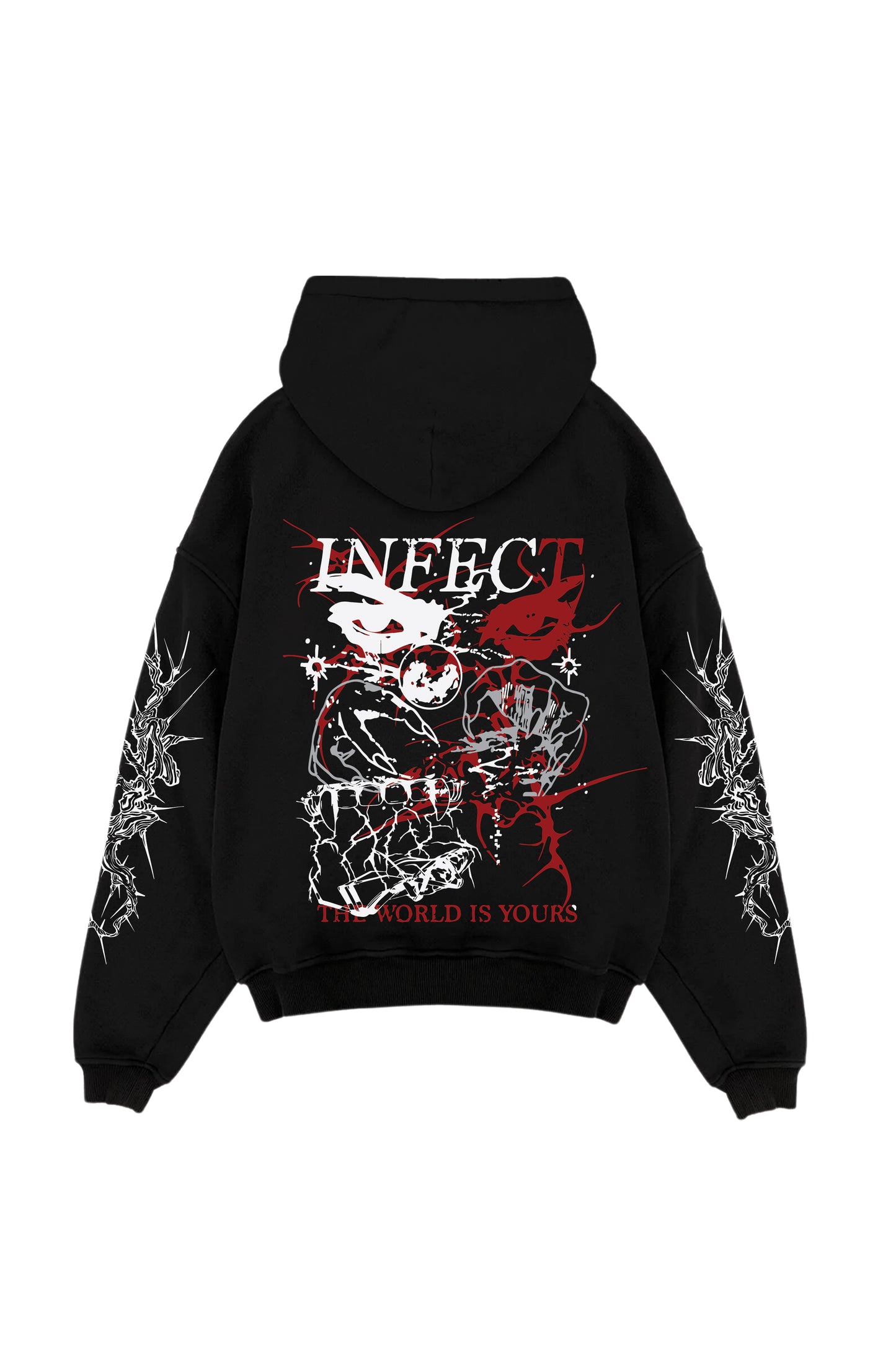 Infectious Designed Oversized Hoodie