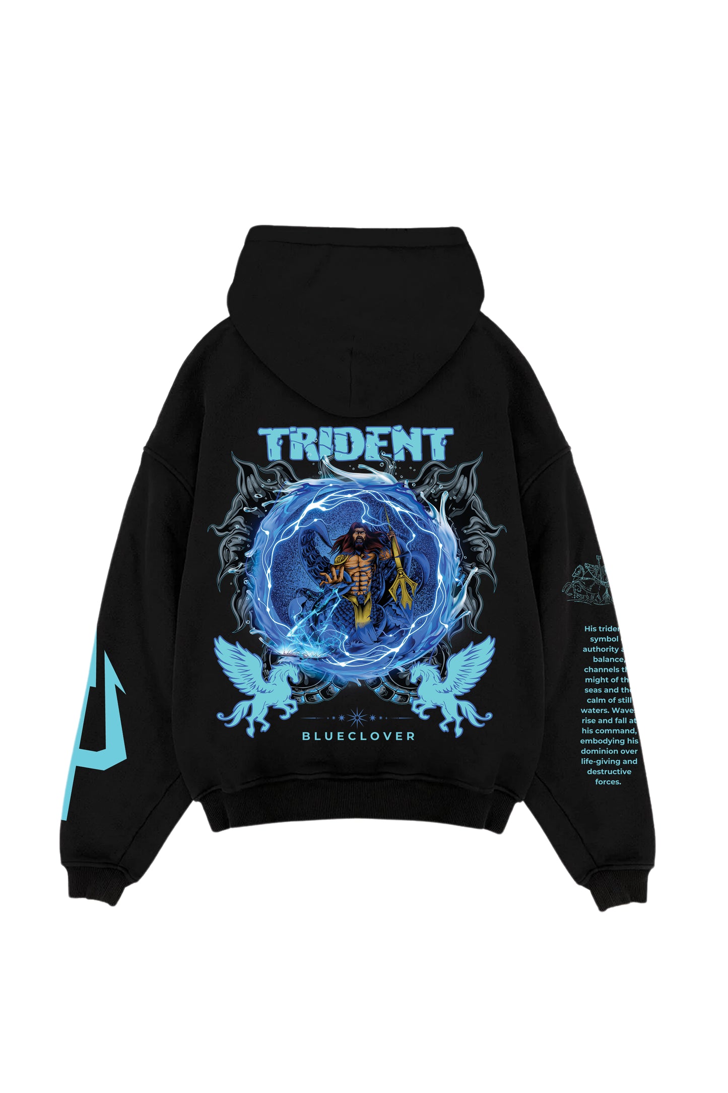 Trident Designed Oversized Hoodie