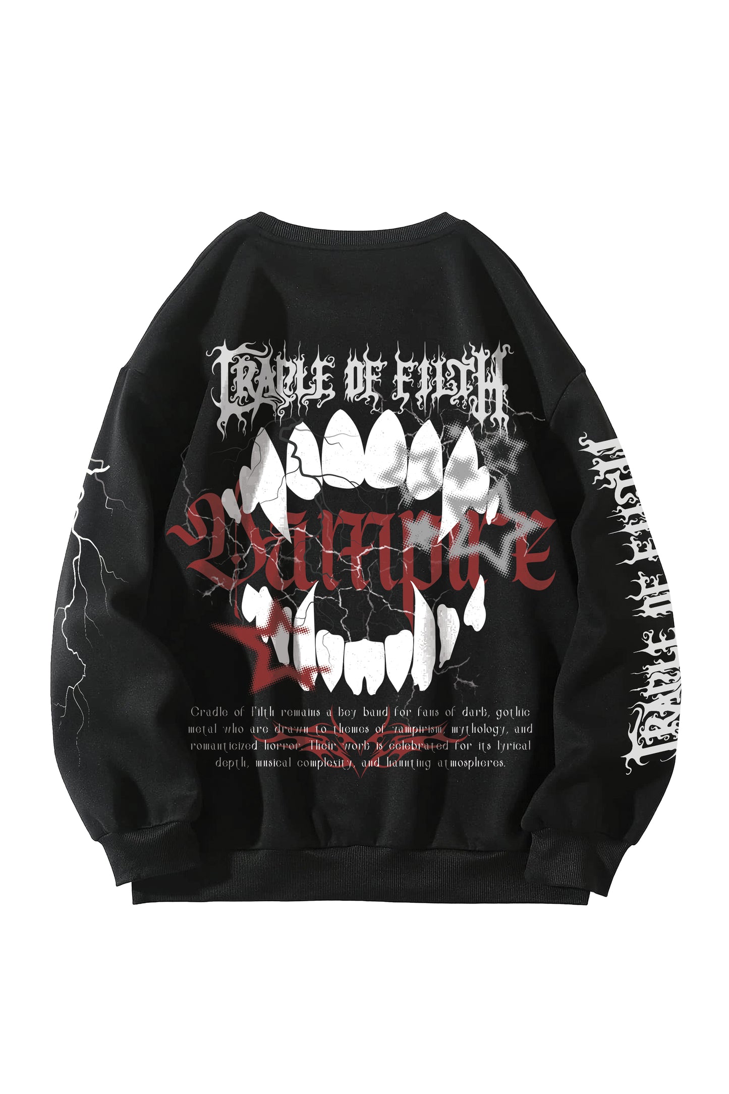 Cradles Of Filth Designed Oversized Sweatshirt