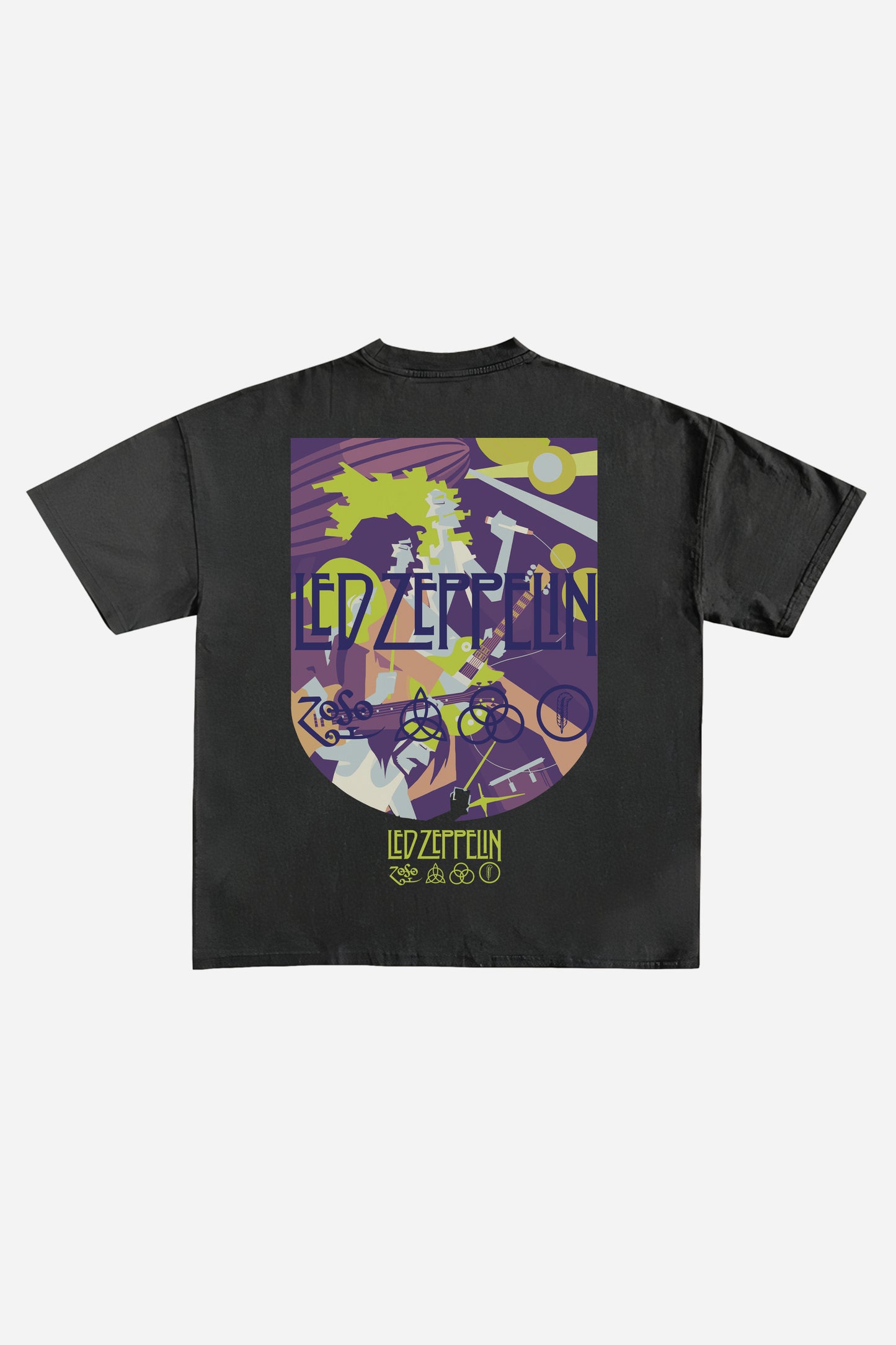 Led Zeppelin Designed Oversized T-shirt