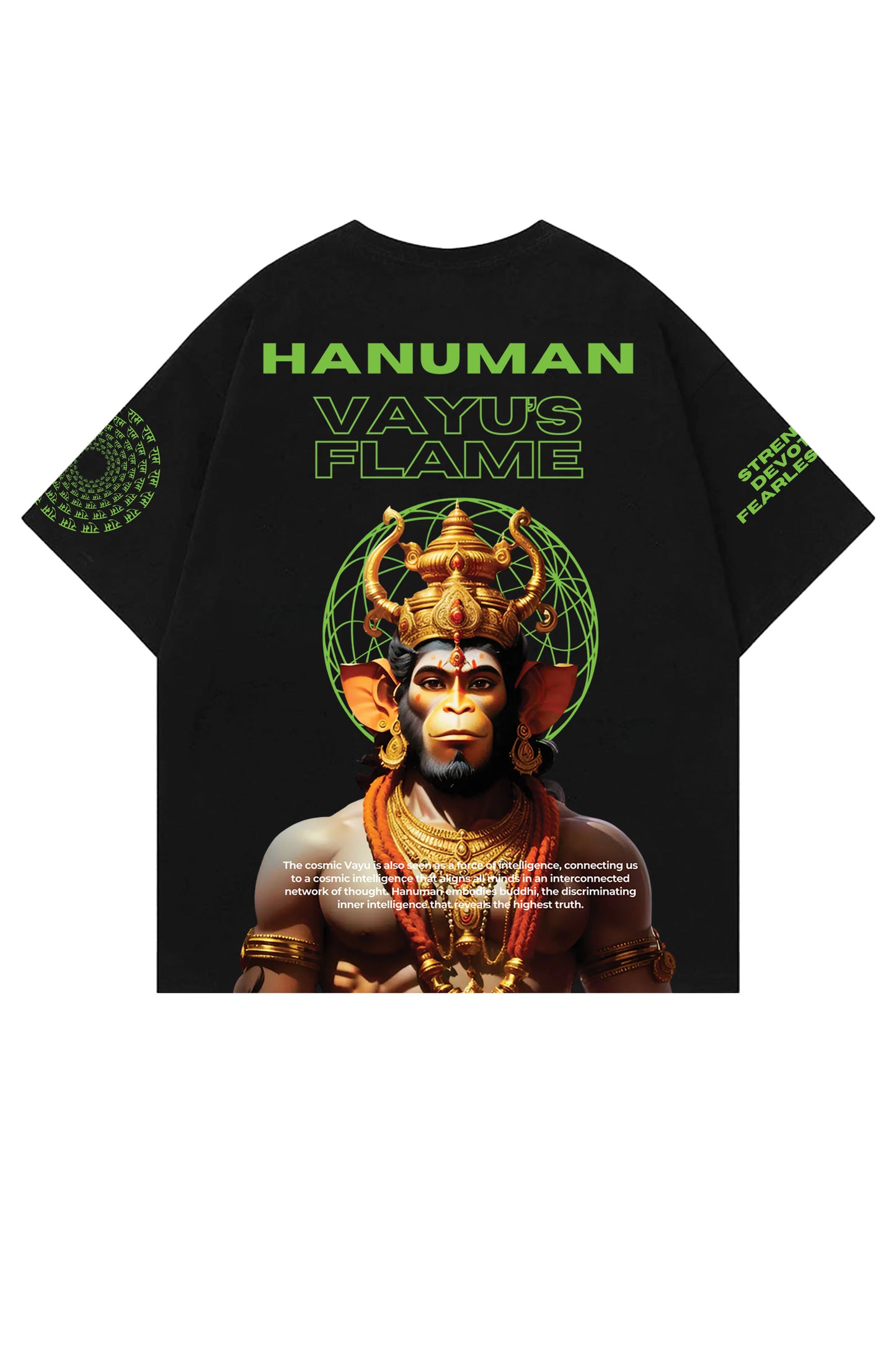 Hanuman Designed Oversized T-shirt