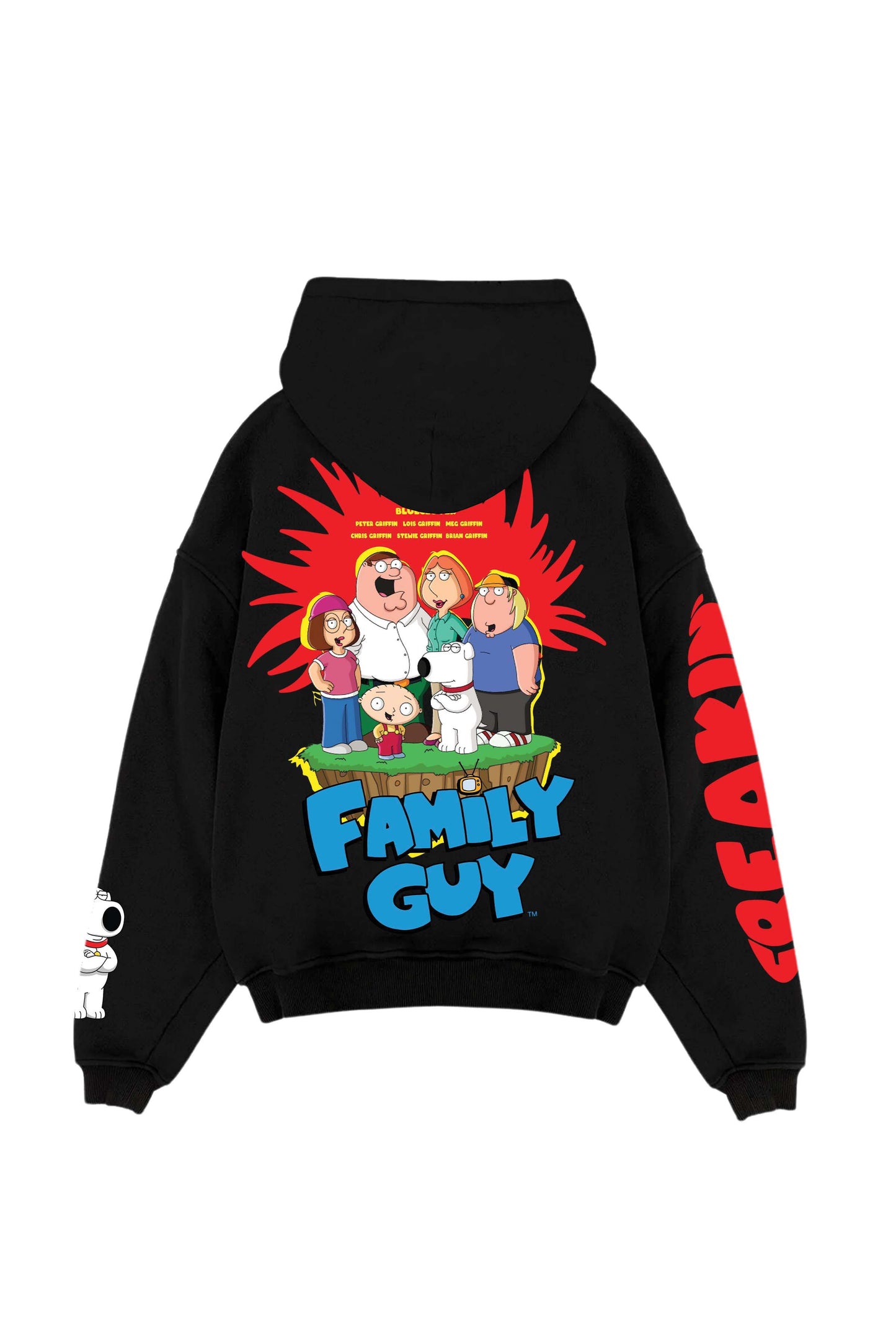 Family Guy Designed Oversized Hoodie